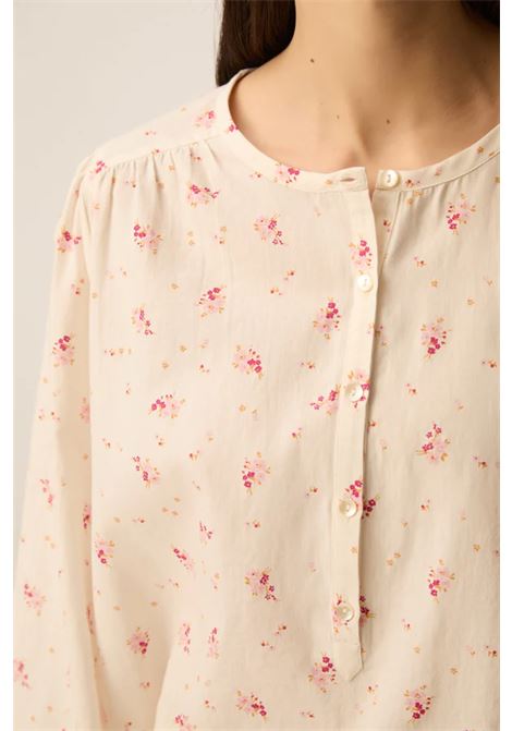 Blusa Des Petits Hauts Eglae Alizée in twill di cotone écru Des Petits Hauts | Bluse | 1E260472ALIZEE